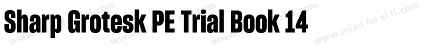 Sharp Grotesk PE Trial Book 14字体转换